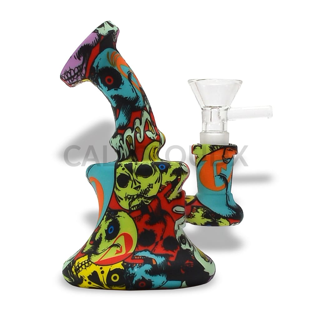 5 Silicone Printed Waterpipe Waterpipe