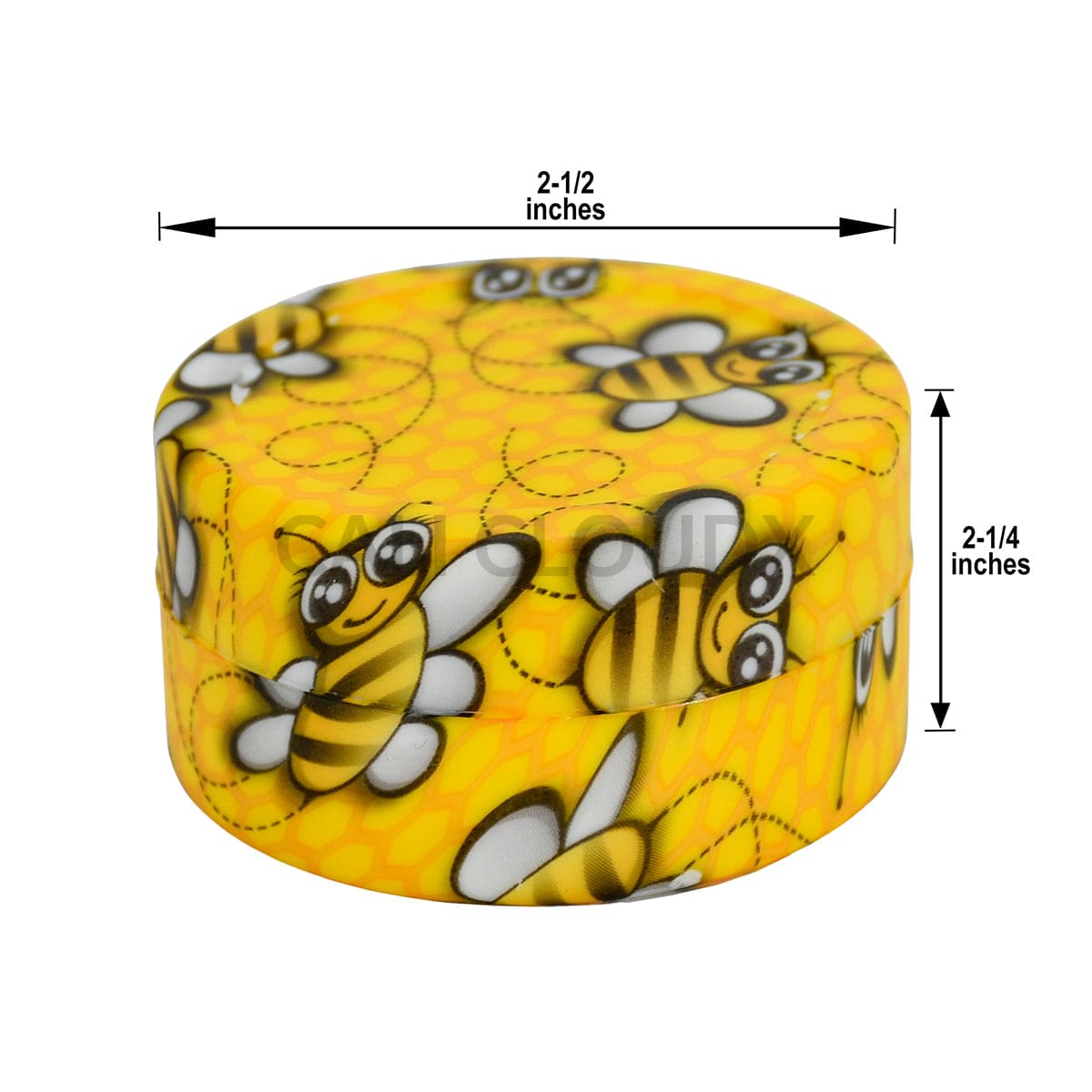 50 ml Round Printed Silicone Container - 22 Count / 2.75 each)