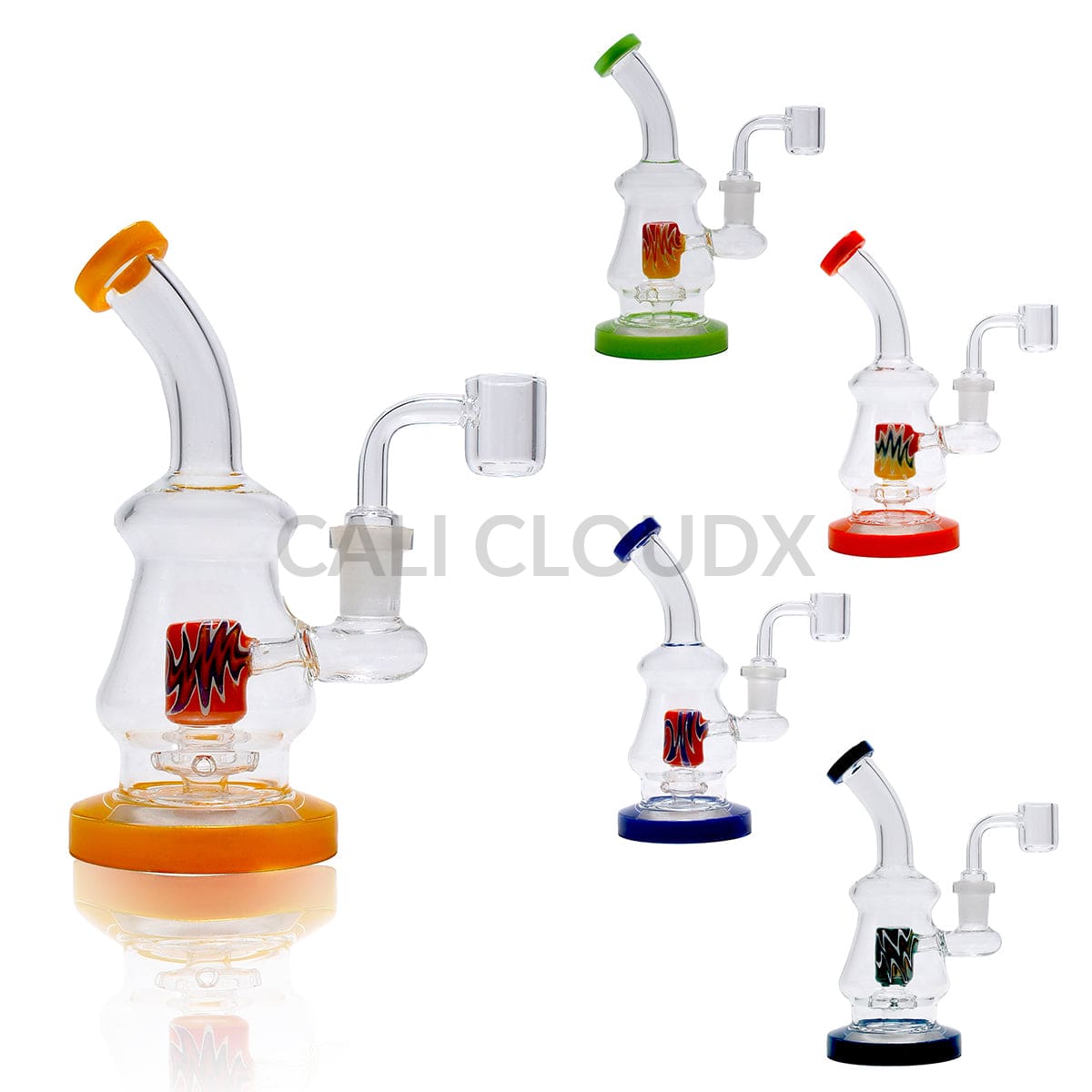 6.5’ Color Tube & Pattern Printed Mini Beaker
