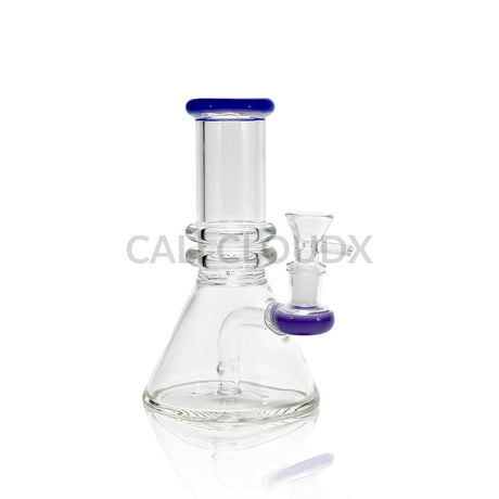 6.5’’ Mini Beaker Water Pipe with Color Accents Assorted Colors
