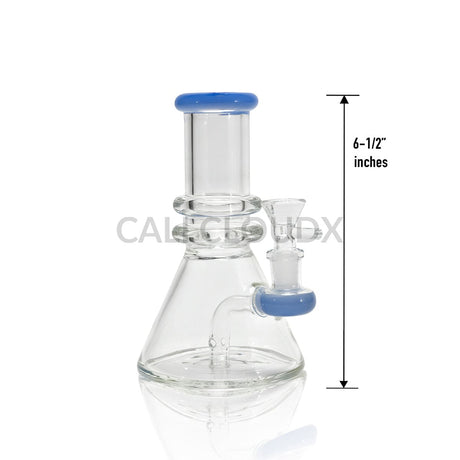 6.5’’ Mini Beaker Water Pipe with Color Accents Assorted Colors