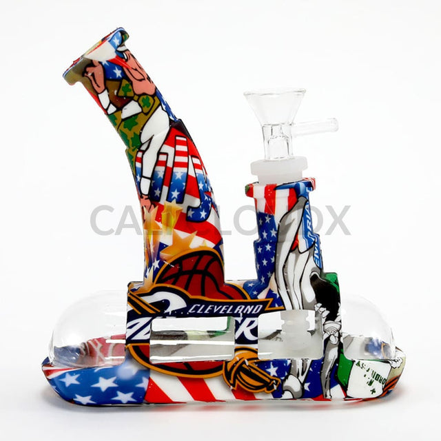 Steam Boat Silicone Waterpipe-Printed