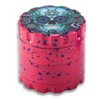 60Mm Round Fancy Heavy Grinder Pink / Skull