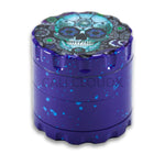 60Mm Round Fancy Heavy Grinder Purple / Skull