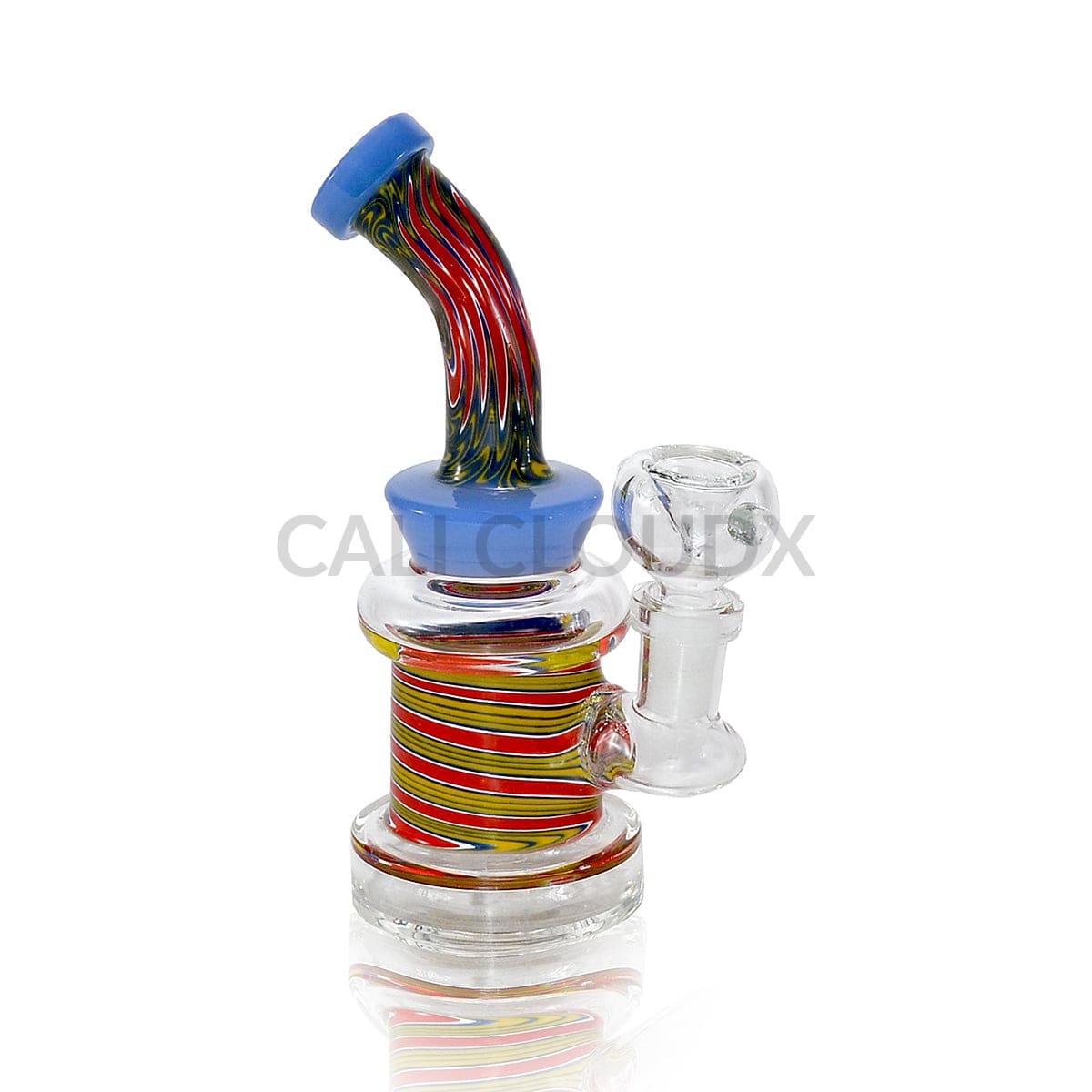 7’ Color Swirls Mini Water Pipe | Rig