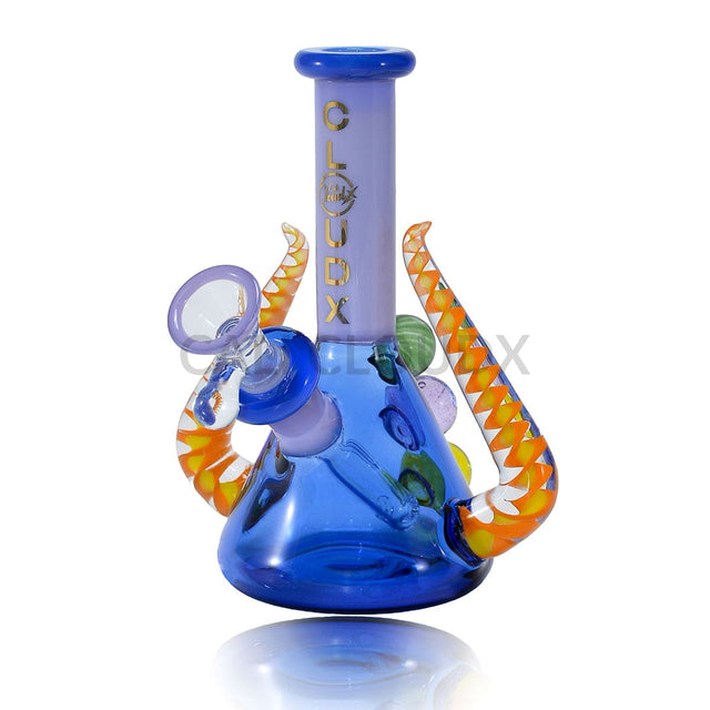 7’ Fancy American Color Water Pipe By Cali Cloudx Blue