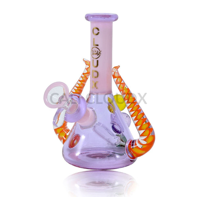 7’ Fancy American Color Water Pipe By Cali Cloudx Purple