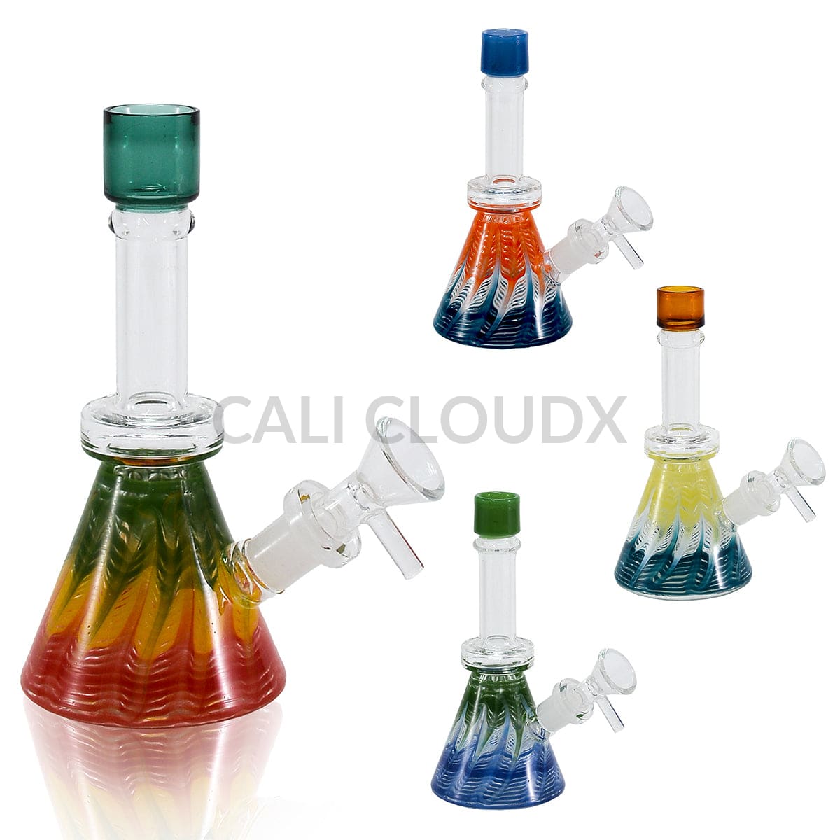7’ Mini Beaker Water Pipe | Rig Assorted Colors