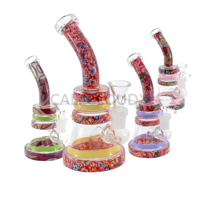 7’ Mini Printed Ring Water Pipe | Rigs