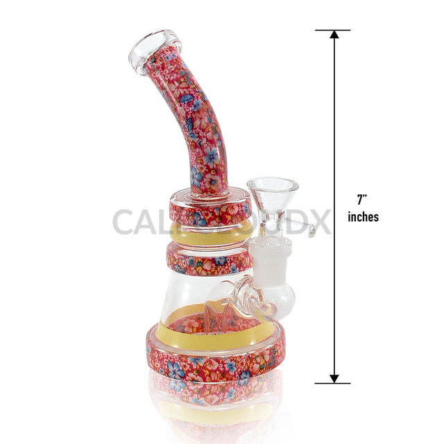 7’ Mini Printed Ring Water Pipe | Rigs