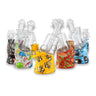 7 Silicone And Glass Printed Waterpipe Assorted Colors