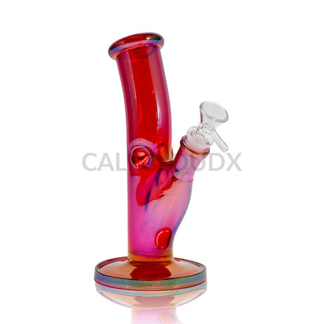 8’’ Bent Neck Water Pipe with Colored Glass Assorted Colors