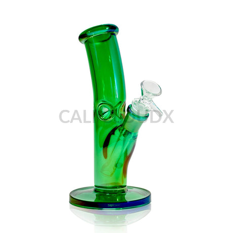 8’’ Bent Neck Water Pipe with Colored Glass Assorted Colors