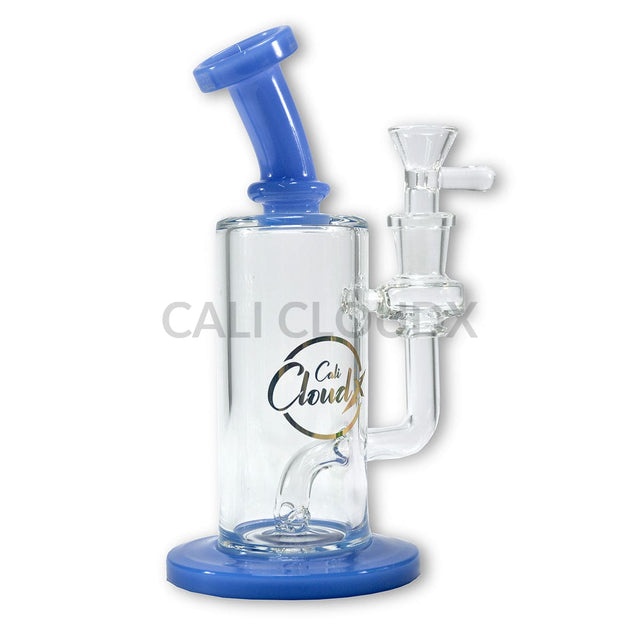 8 Color Handle Clear Body Water Pipe By Cali Cloudx Glass