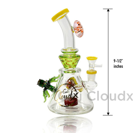 8’ Fish Pendant Shower Head Water Pipe By Cali Cloudx Yellow Glass Waterpipe