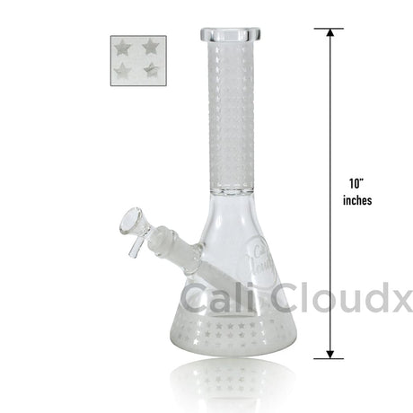 8’ White Frosted Design Water Pipe