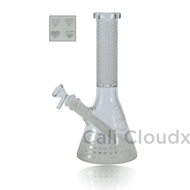 8’ White Frosted Design Water Pipe