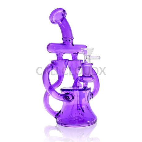 9.5’’ Recycler Water Pipe with Dual Uptake Arms Assorted Colors