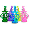 9.5’’ Recycler Water Pipe with Dual Uptake Arms Assorted Colors