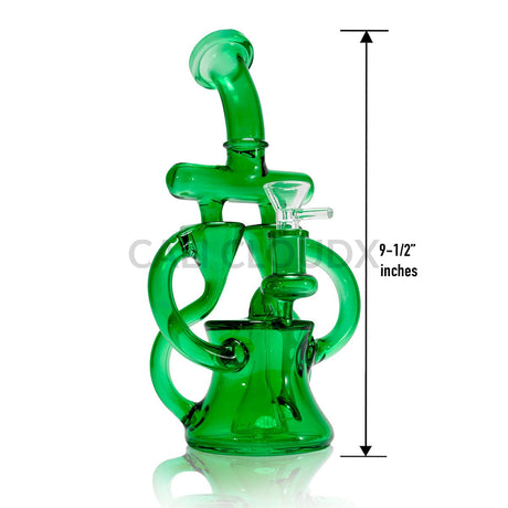 9.5’’ Recycler Water Pipe with Dual Uptake Arms Assorted Colors