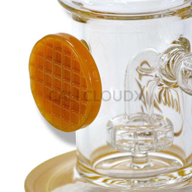 9 Color Waffle Design Water Pipe By Cali Cloudx Glass
