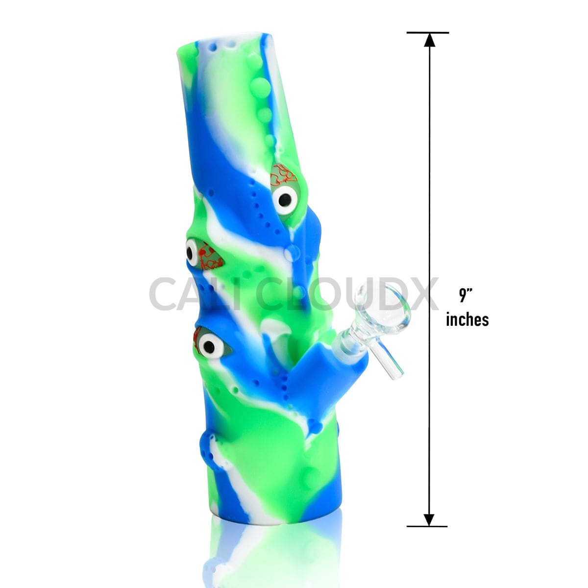 9’’ Silicone Alien Eye Waterpipe Assorted Colors