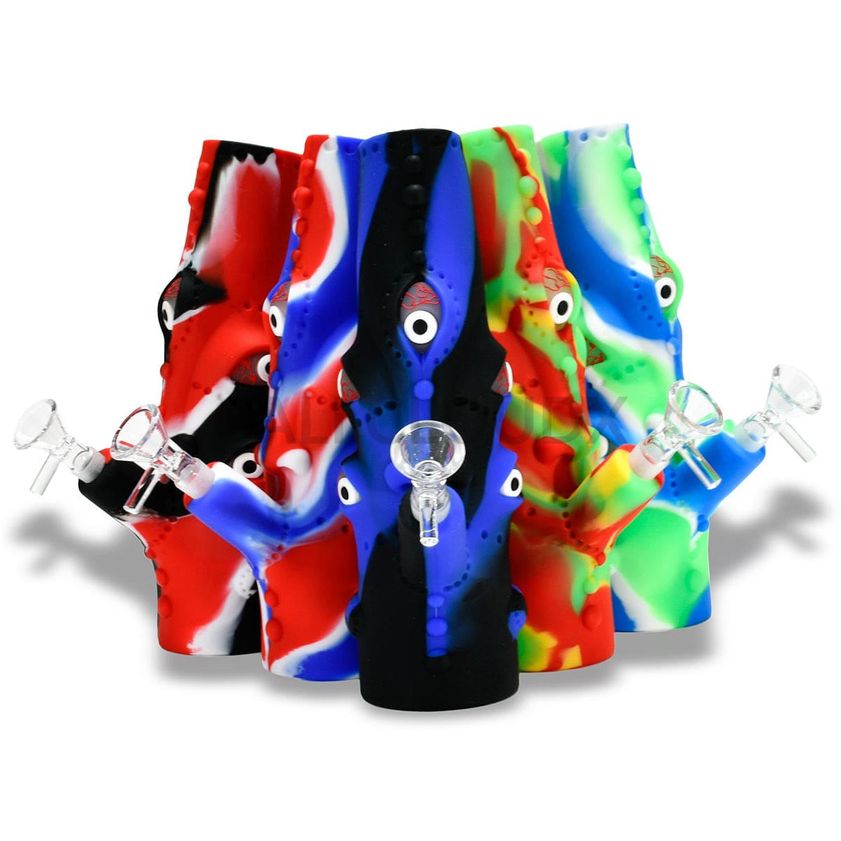 9’’ Silicone Alien Eye Waterpipe Assorted Colors