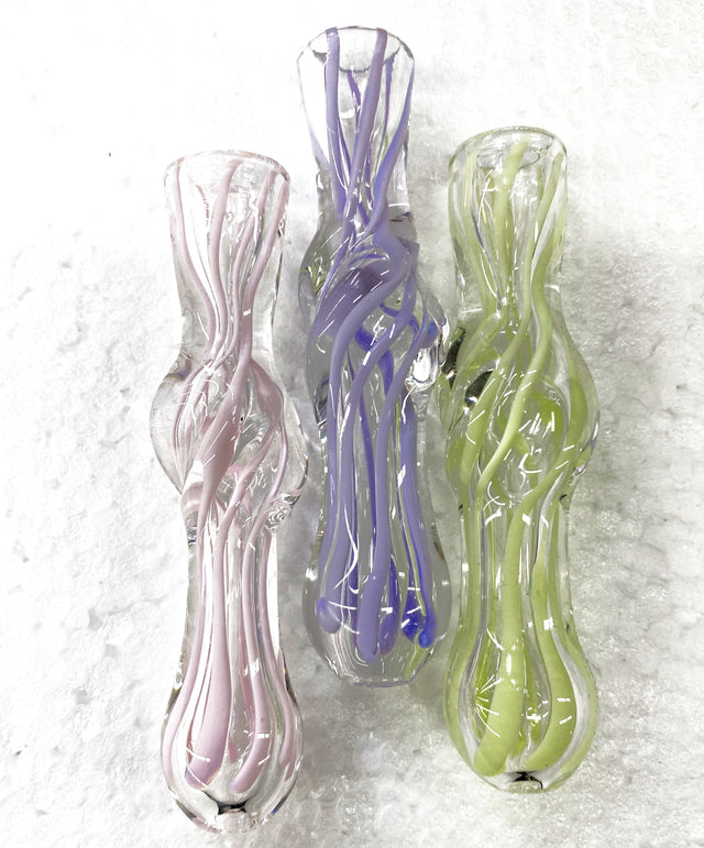 Milky Color Art Spiral Chillum