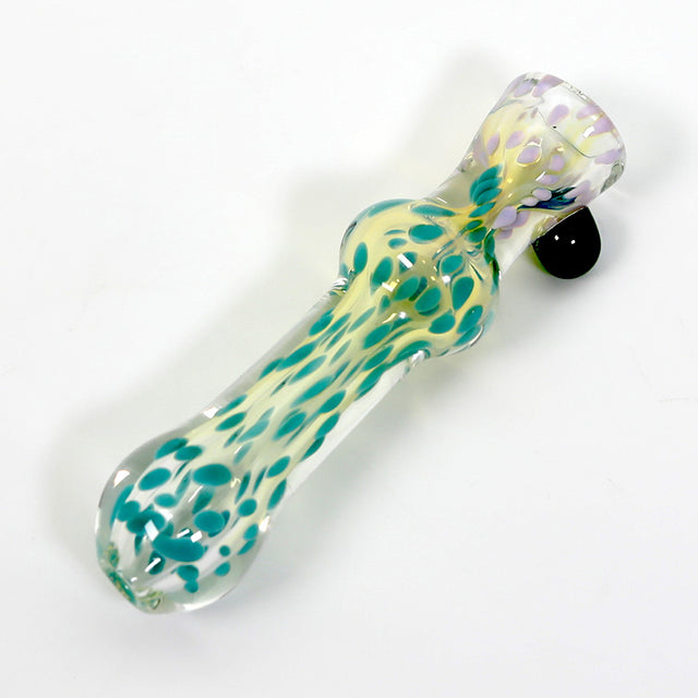 Gold Marble Dotted Chillum
