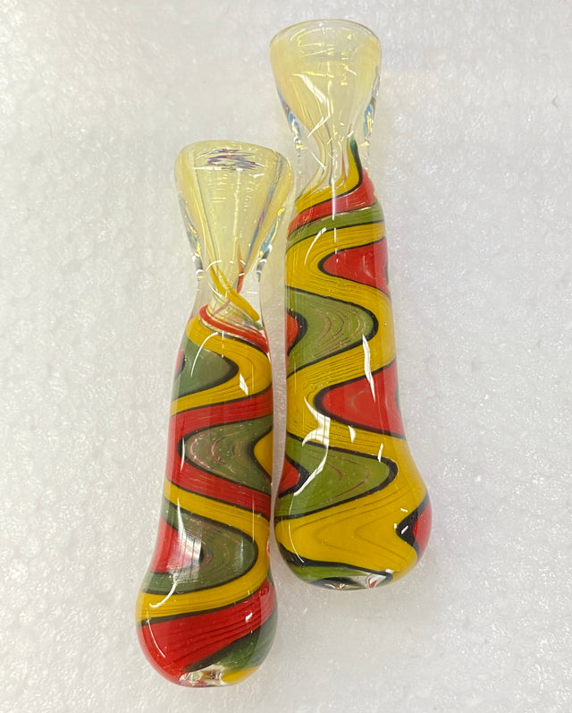 Color Zig Zag Design Chillum