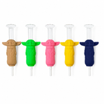 5.5 " Character Silicone & Glass Nectar Collector with Ceramic Tip