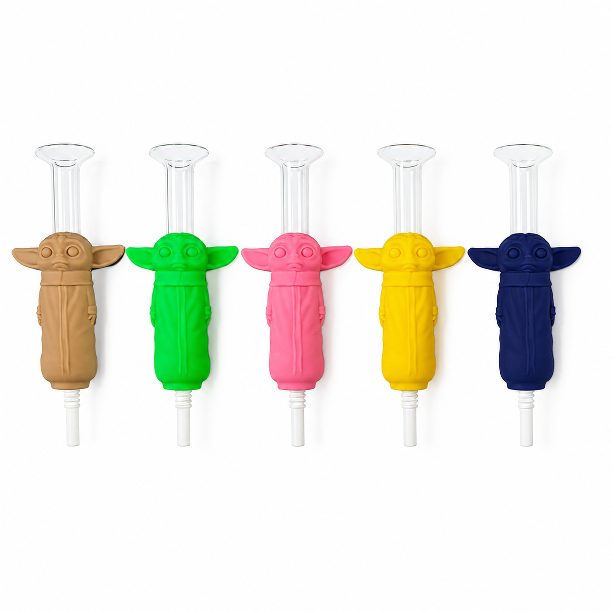 5.5 " Character Silicone & Glass Nectar Collector with Ceramic Tip
