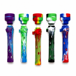 5.5" Silicone Torch Shaped NC Straw