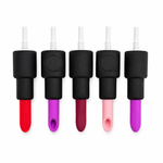 4" Silicone Lipstick Shaped NC Straw