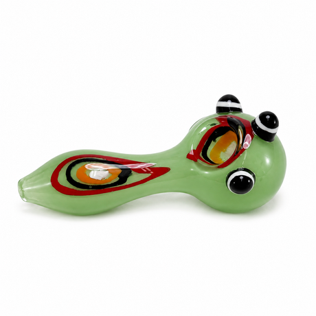 4" Full Color Eye Dot Design Glass Hand Pipe | Cali Cloudx