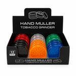 60mm Acrylic Hand Muller Tobacco Grinder - (12Pcs In A Display Box)
