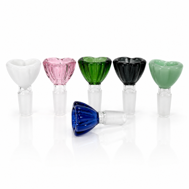 14mm Flower Design Glass Bowls (12 Pcs / $3 ea.)