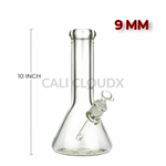 10" 9 mm Thick Beaker Clear WaterPipe By Cali Cloudx