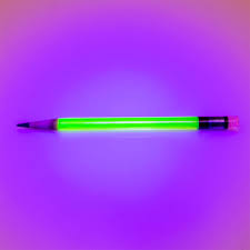 Glow in the dark Pencil w Eraser on the Top Dabber - 5 Count