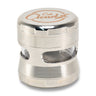 Cali Cloudx Small Grinder With Glass Window (2 Sizes) Silver / 50Mm