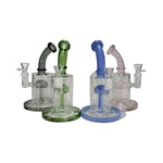 8” Color Accented Glass Waterpipe
