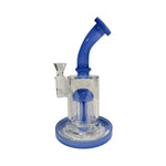 8” Color Accented Glass Waterpipe