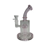 8” Color Accented Glass Waterpipe