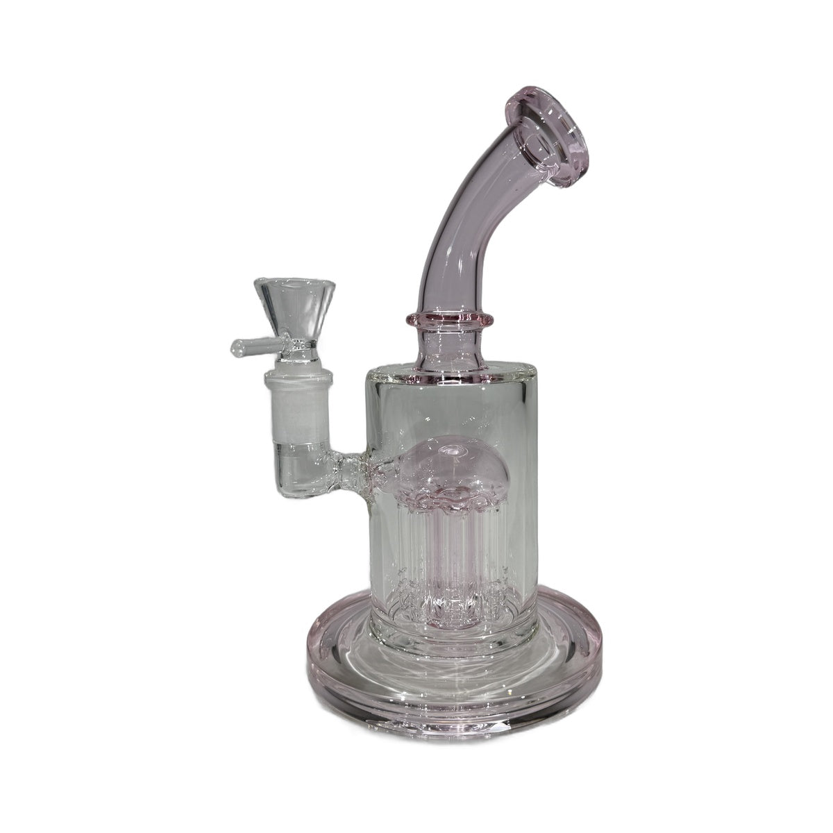 8” Color Accented Glass Waterpipe