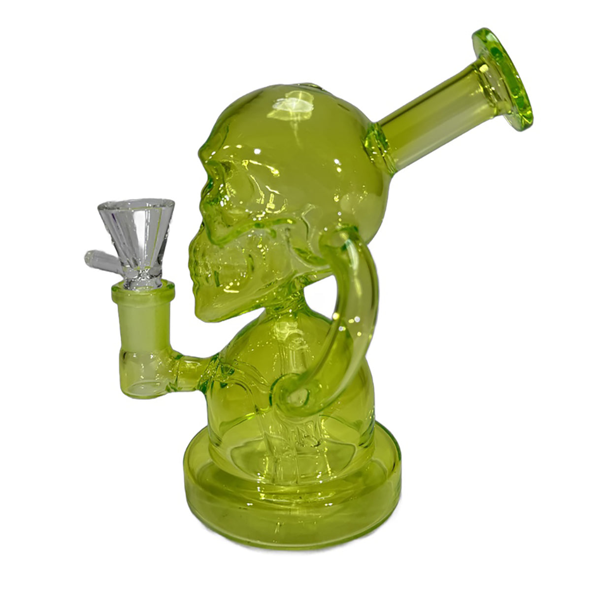 6" Skull Round Mini Water Pipe | Rig