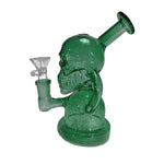 6" Skull Round Mini Water Pipe | Rig