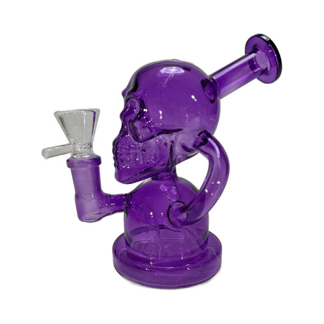 6" Skull Round Mini Water Pipe | Rig