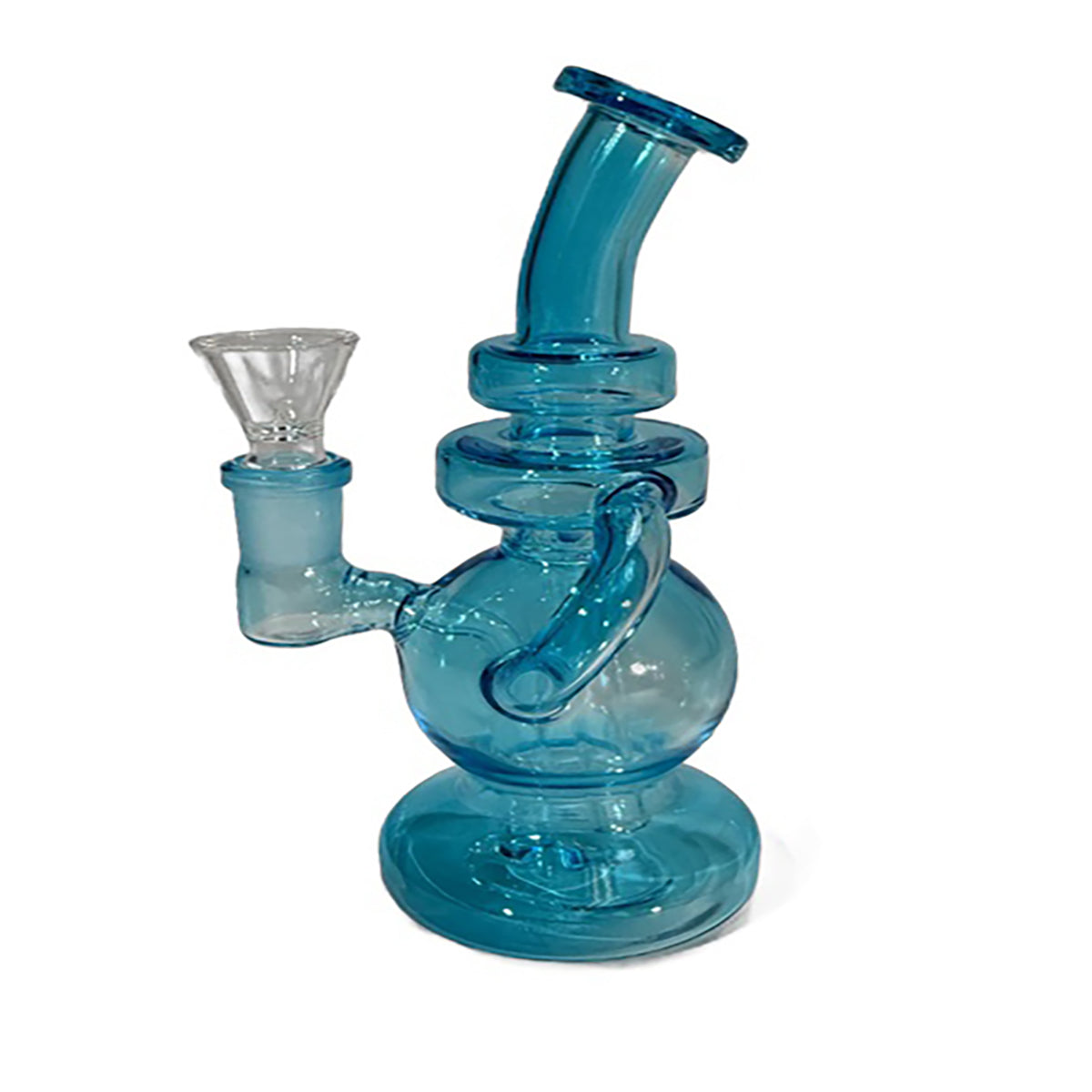 7" Round Inline Mini Water Pipe | Rig