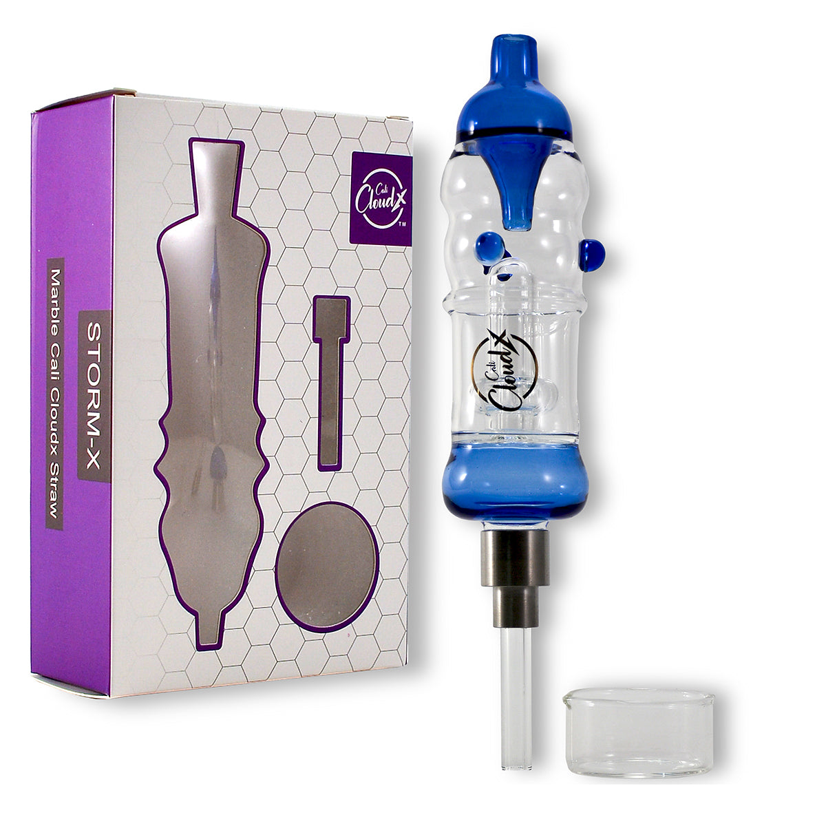 Color Join Marble Nectar Collector w Screw Nail