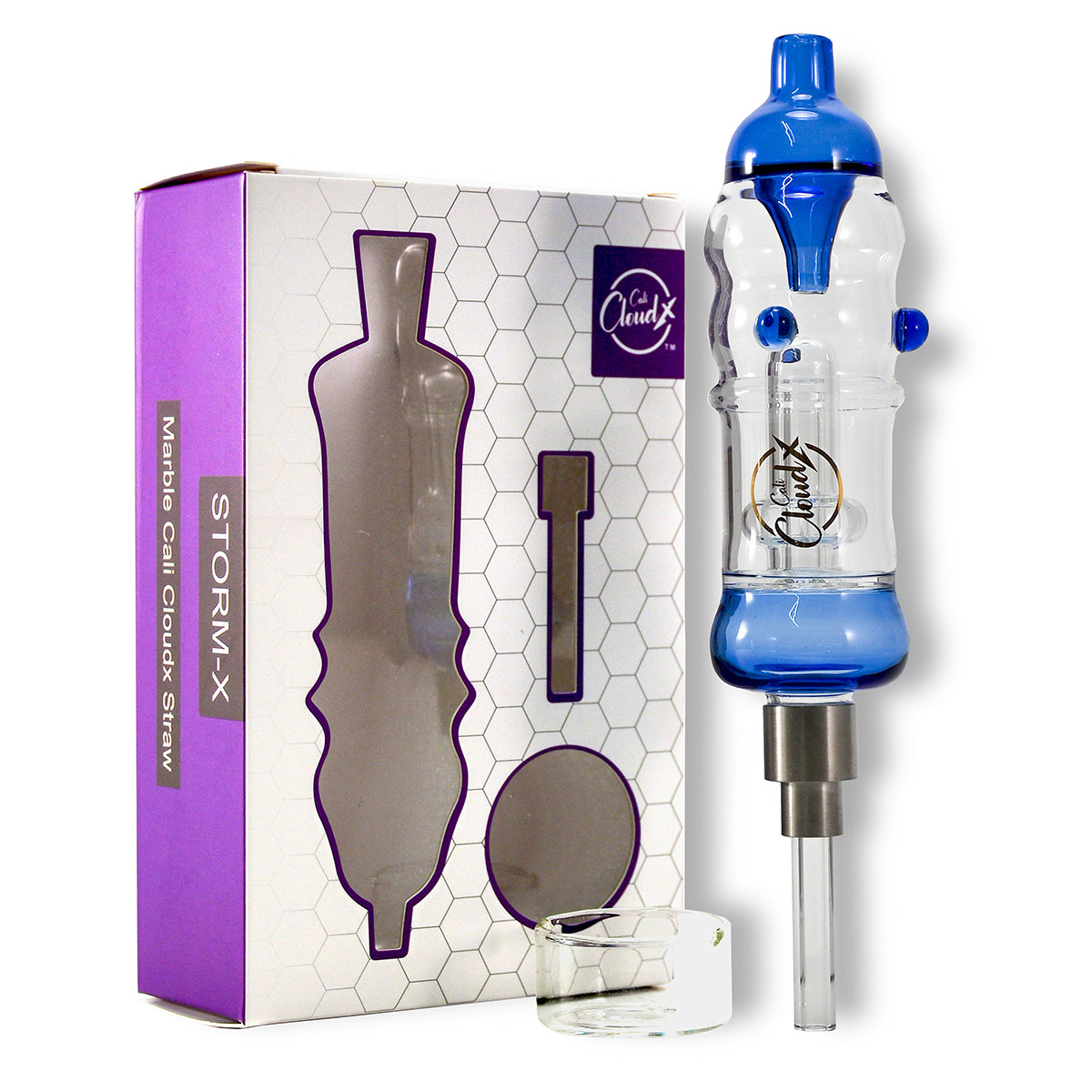 Color Join Marble Nectar Collector w Screw Nail